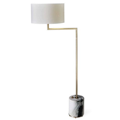 Pivot Floor Lamp - Panda Marble-Brass